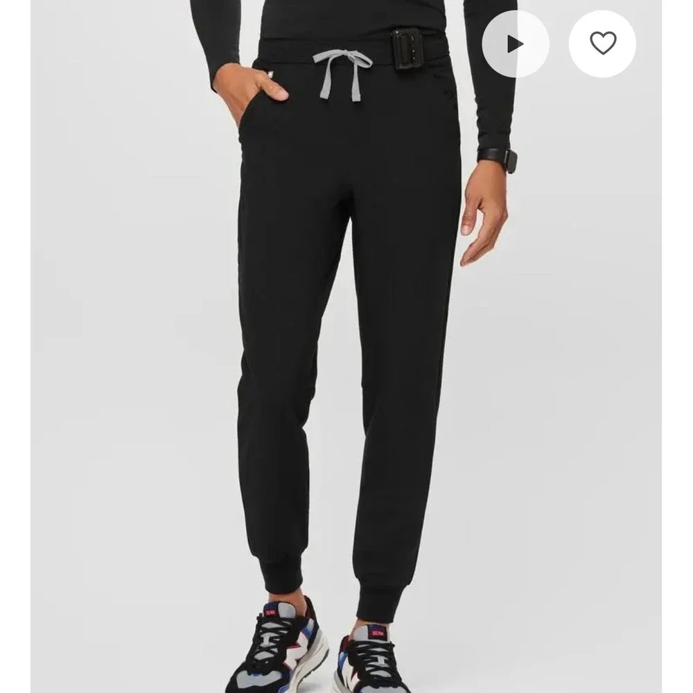 Figs Technical Collection Zamorra Jogger Scrub Pants Black Mens Medium